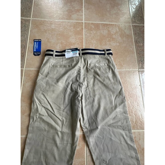 NAUTICA School Uniform Khaki Adjustable Waist size Boys 20 Regular - Picture 4 of 7